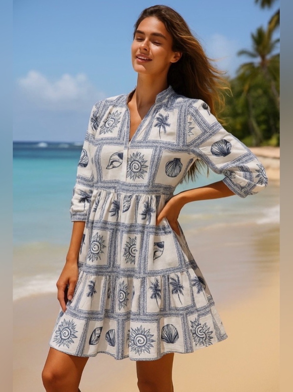 NWT Calypso St. Barth Dress Beach Vacation Mini Dress size small retails $179 - Picture 2 of 10
